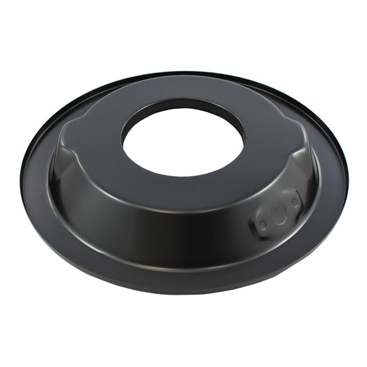 14" Black Steel Recessed Air Filter Base