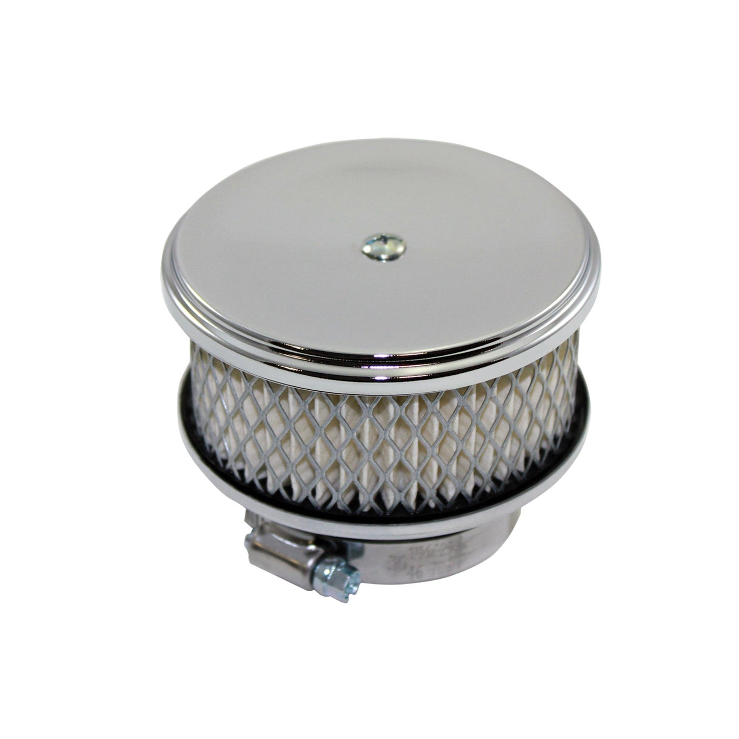 4" Chrome Deep Dish Mini Air Filter Kit