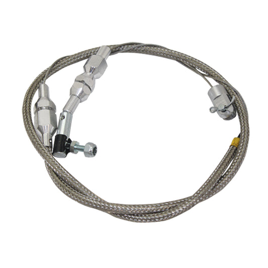 Throttle Cable 24" - Braided Stainless Steel