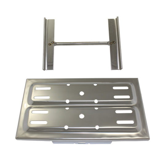 13" x 7" Stainless Steel Universal Battery Tray