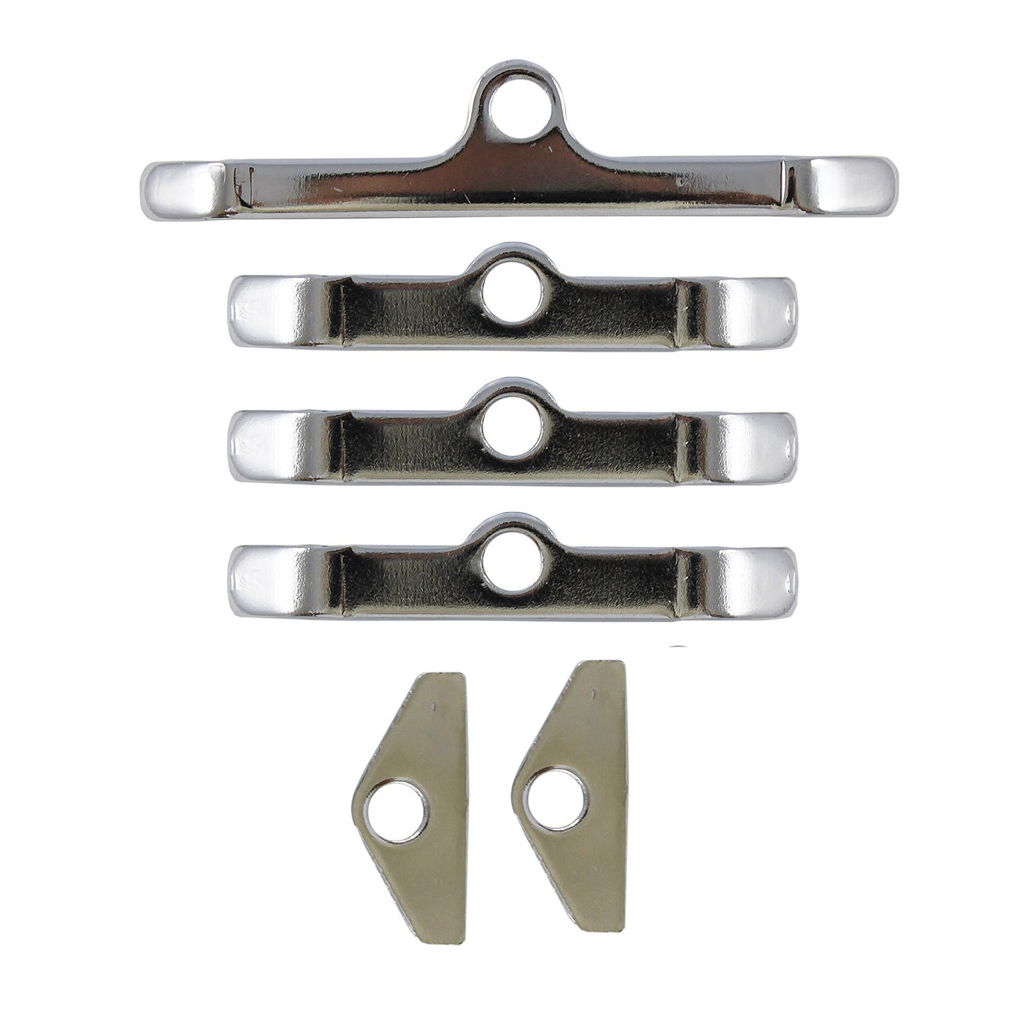 Valve Cover Hold Down - Chrome Ford Small Block (6 Piece Set)