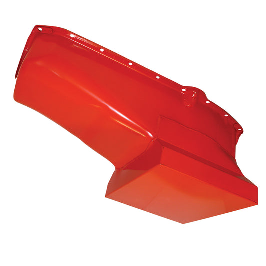 Chevrolet Small Block High Capacity Drag Race Oil Pan - Orange