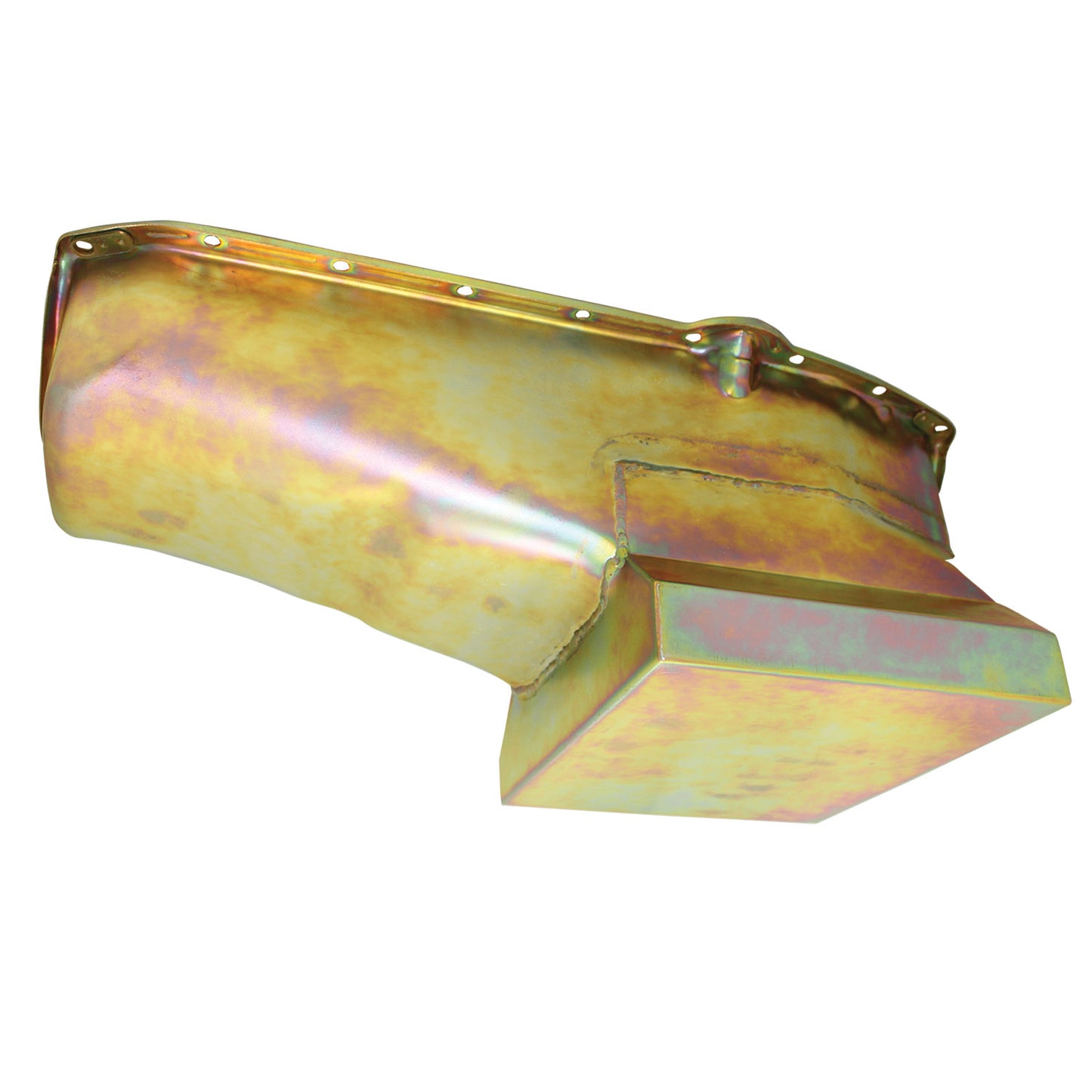 Chevrolet Small Block High Capacity Drag Race Oil Pan - Gold Zinc