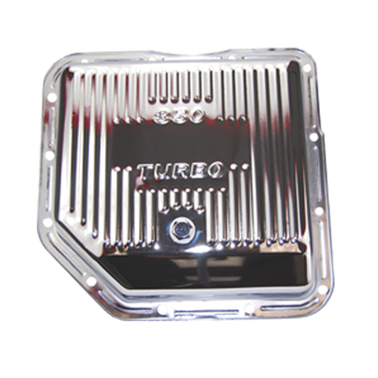 Turbo 350 Transmission Pan Extra Capacity - Chrome Steel