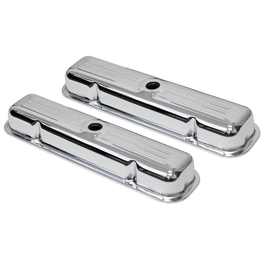 Pontiac V8 Chrome Steel Valve Covers