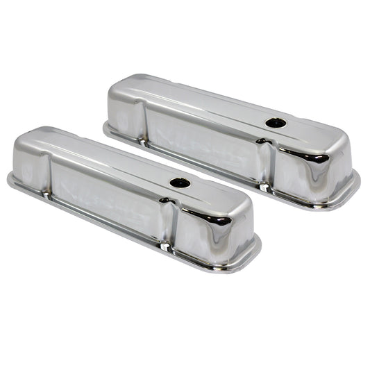 Pontiac V8 Chrome Steel Valve Covers