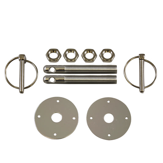 Hood Pin Kit Flip-over Aluminum