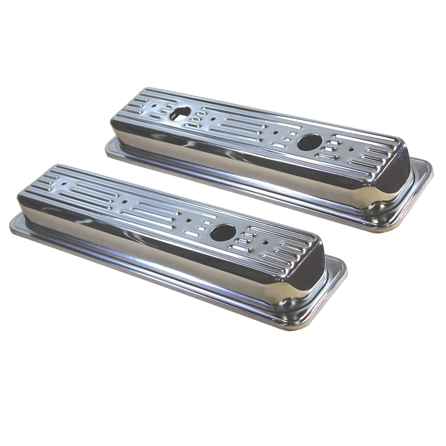 Chevrolet Small Block Chrome Steel Valve Covers