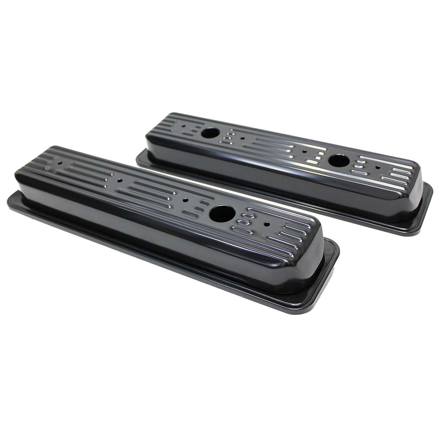 Chevrolet Small Block Black Steel Valve Covers