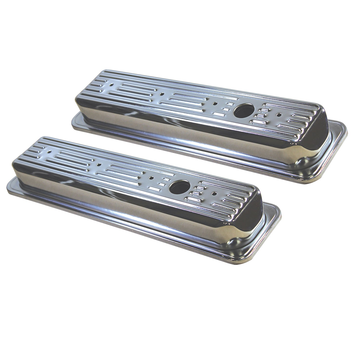 Chevrolet Small Block Chrome Steel Valve Covers