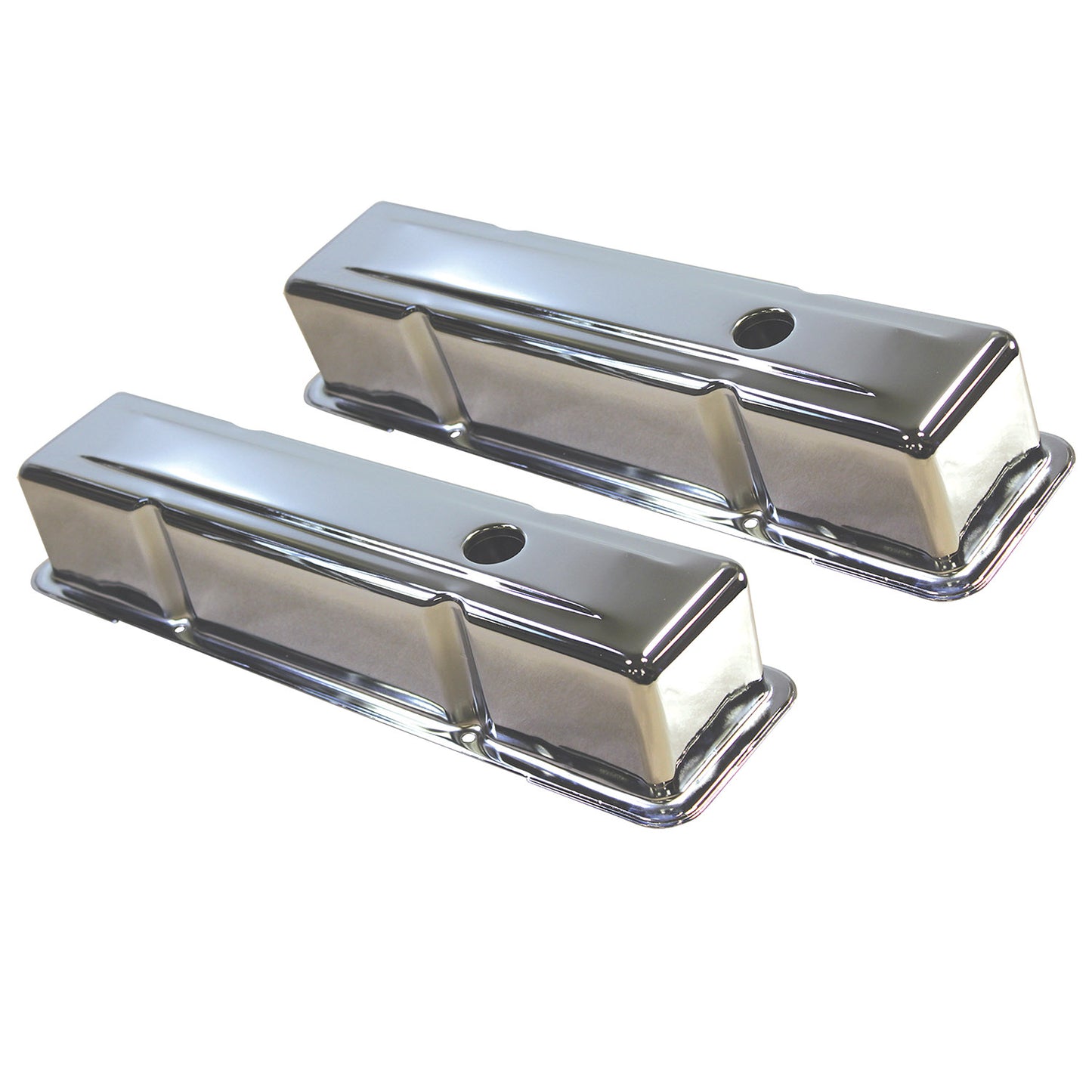 Chevrolet Small Block Chrome Steel Valve Covers