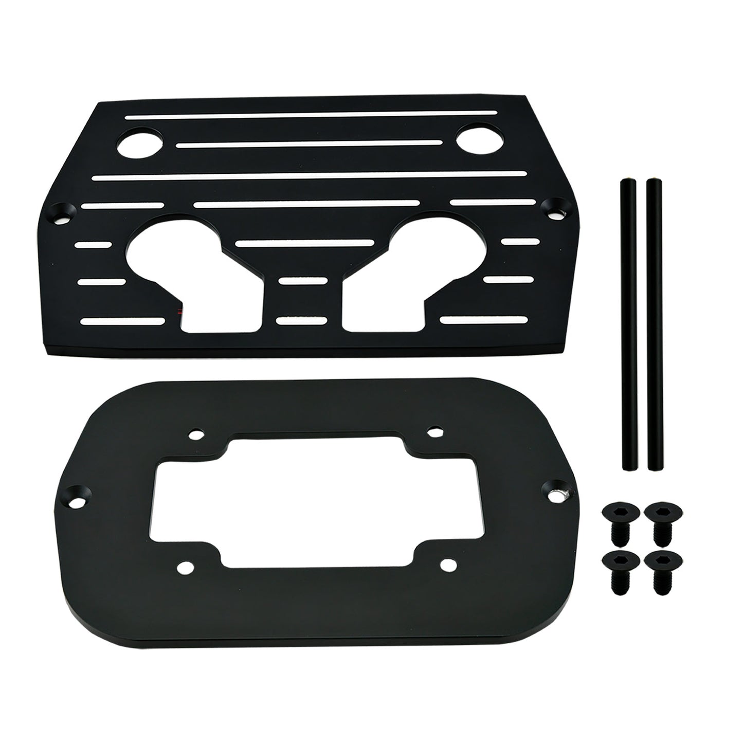 Ball Milled Black Aluminum Battery Tray For Optima 34/78 Batteries