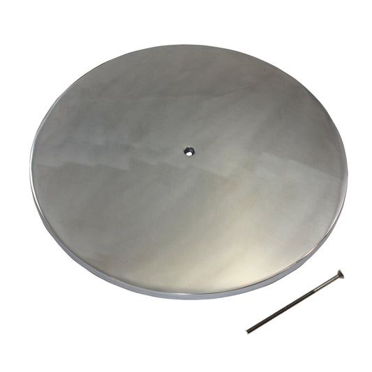 14" Smooth Polished Aluminum Air Filter Top