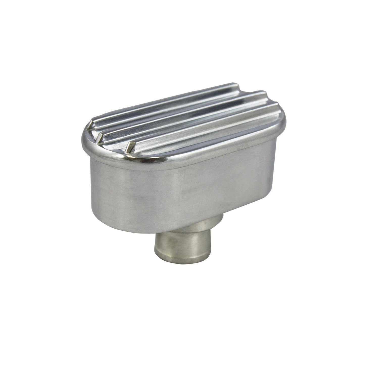 Valve Cover Breather - Finned Polished Aluminum