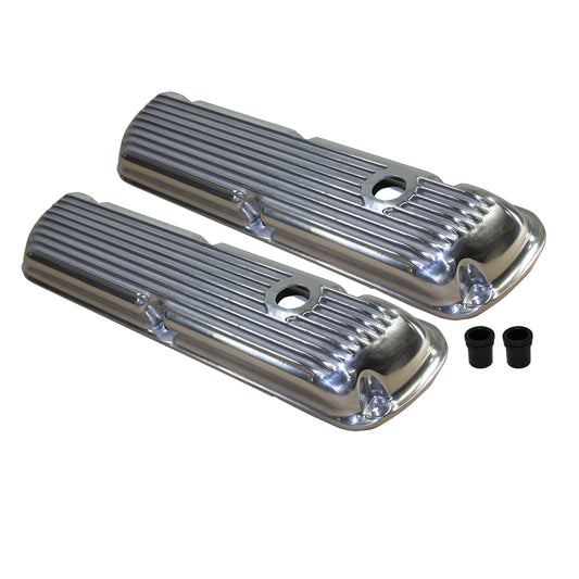 Ford Small Block Finned Aluminum Valve Covers