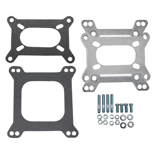 1" Open Port Aluminum Carb Adapter Kit (Holley 2BBL to Rochester 4BBL)