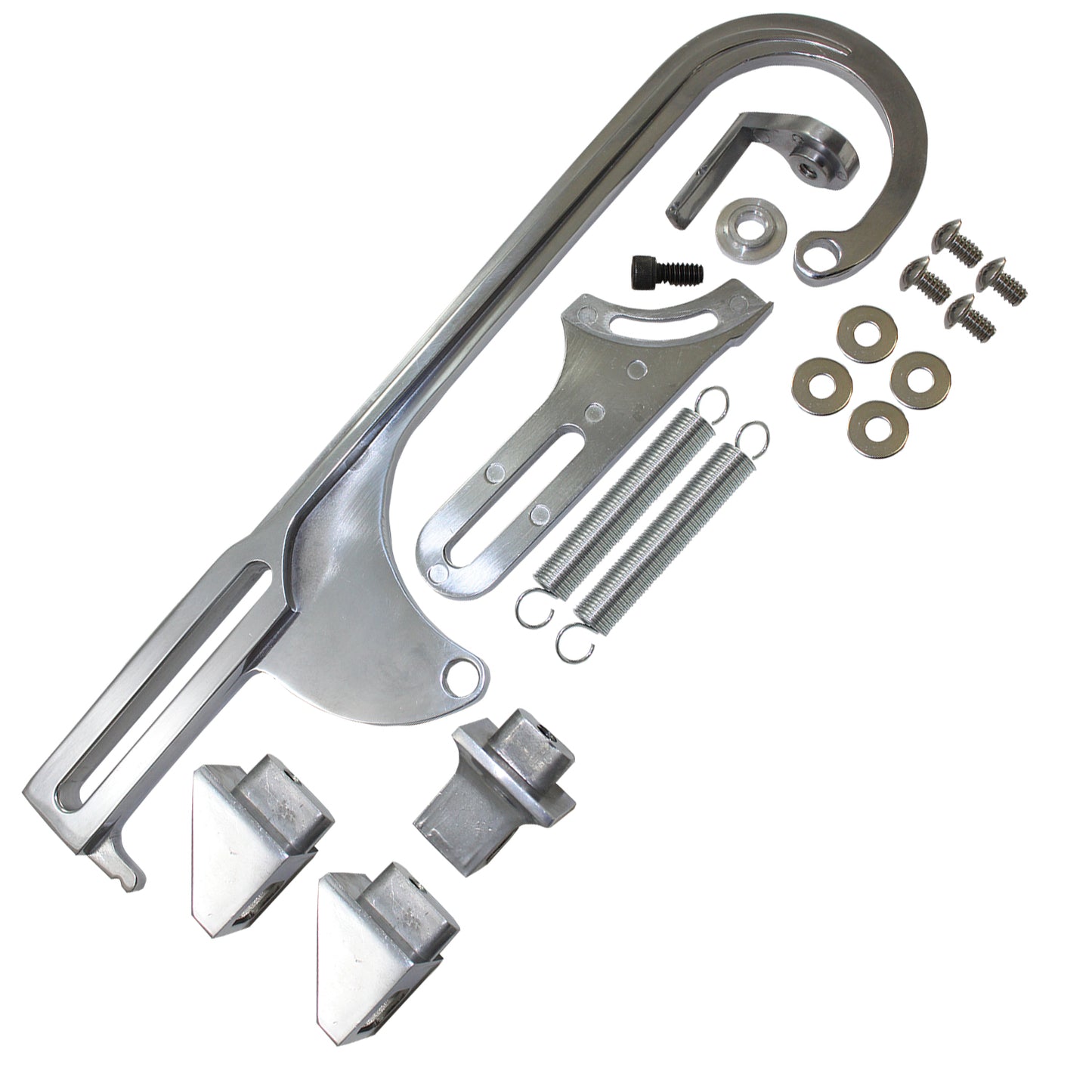 Throttle Bracket Holley 4150 / 4160 - Polished Aluminum